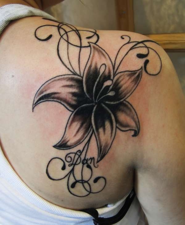 30 Beautiful and Traditional Lily Flower Tattoos With ...