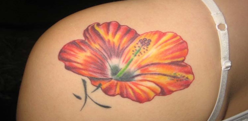 5. Hibiscus and Peony Tattoos - wide 6