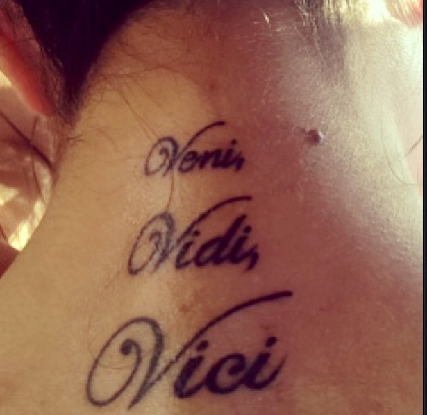 veni vidi vici tattoo meaning