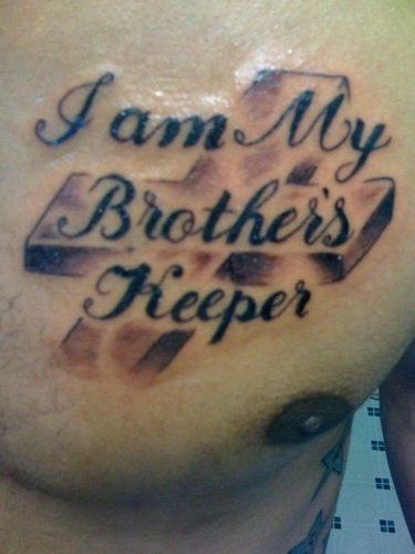Tattoo uploaded by Samyon  My Brothers Keeper for them Ill risk it all   Tattoodo