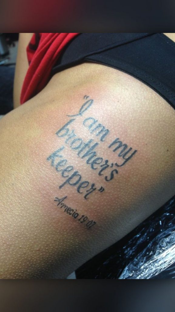 My brothers keeper tattoos with meanings