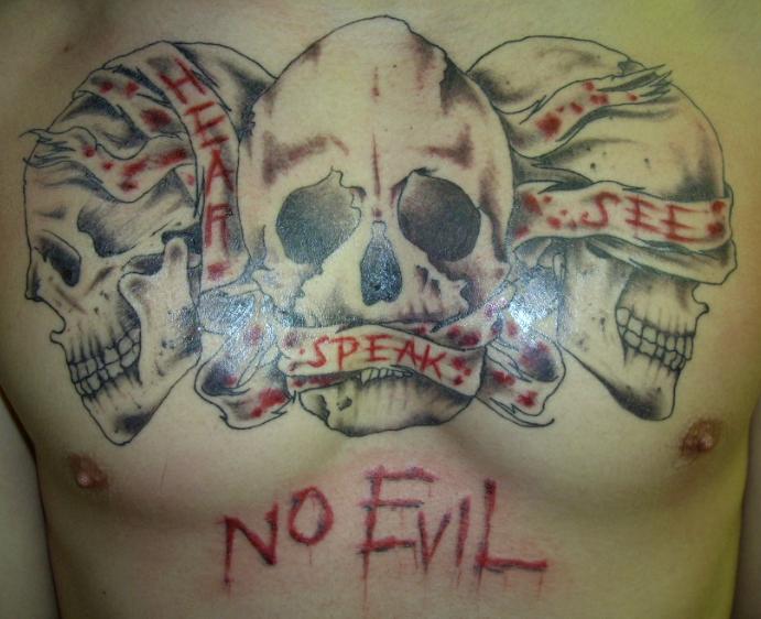 Hear No Evil See No Evil Speak No Evil Tattoos