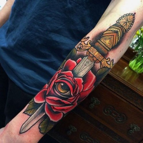 Understanding the Meanings Behind the Dagger Tattoo - TattoosWin