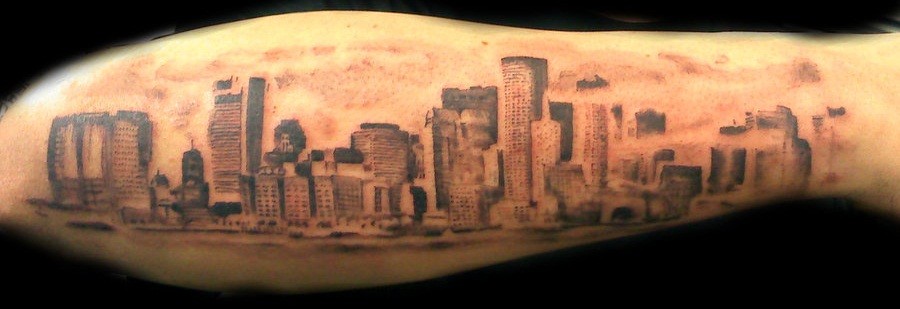 17 Distinct Chicago Skyline Tattoos with Meanings - TattoosWin