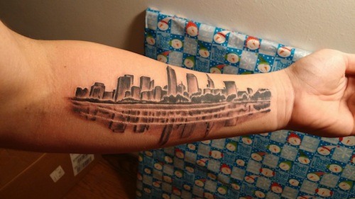 17 Distinct Chicago Skyline Tattoos with Meanings - TattoosWin
