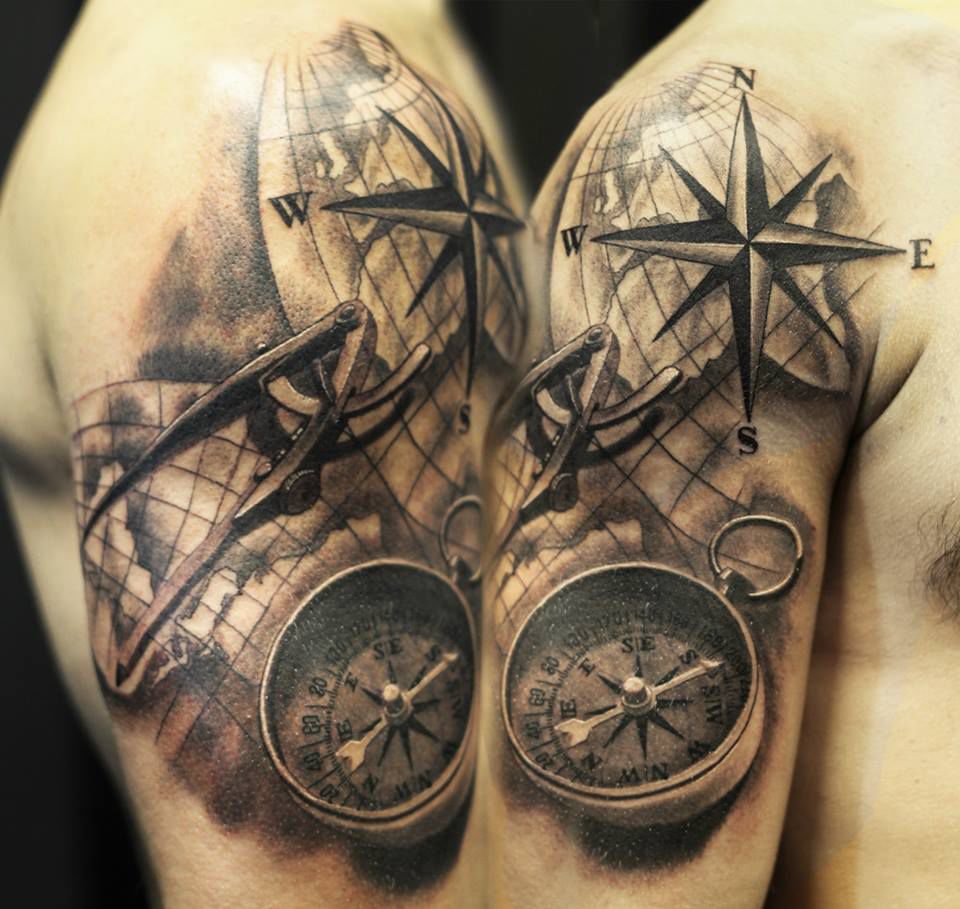 Best Compass Tattoos For Men Compass Tattoo Men Compass | My XXX Hot Girl