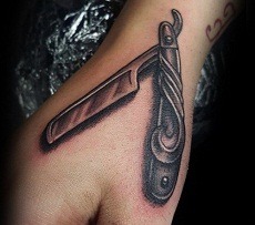 Barber knife tattoo meaning