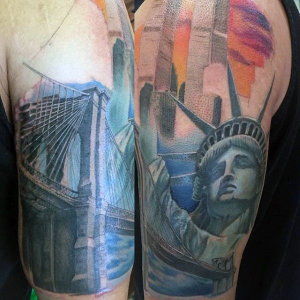 FONZYS TATTOOING  on Instagram Added this to Joels New York leg  sleeve thanks mate for the trust again ballarattattoogallery     tattoo tattoosink inkedgirls 