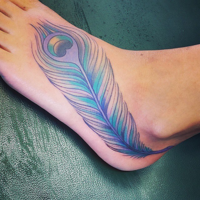 peacock feather tattoos 14