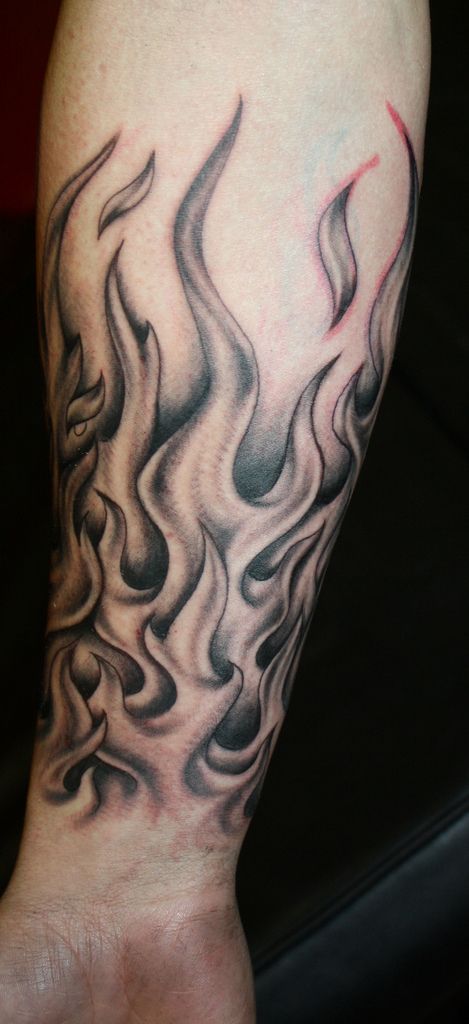 flames  Flame tattoos Sleeve tattoos Fire tattoo