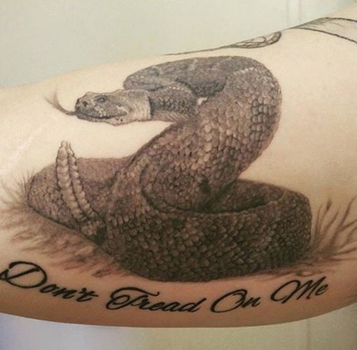 Snake Wrapped Around Neck Tattoo.