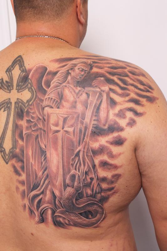 190 Best Saint Michael Tattoos For Devoted Christians 2023   TattoosBoyGirl