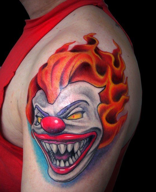 Pin em clown tattoos