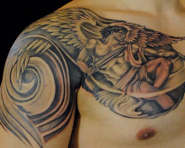 30 Saint Michael Tattoos With Powerful Religious Meanings - TattoosWin