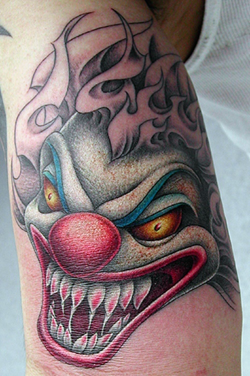 Gangster Clown Tattoo Design
