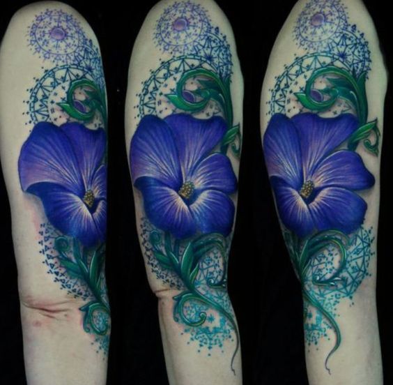 32 Morning Glory Tattoos With Colorful Meanings  TattoosWin