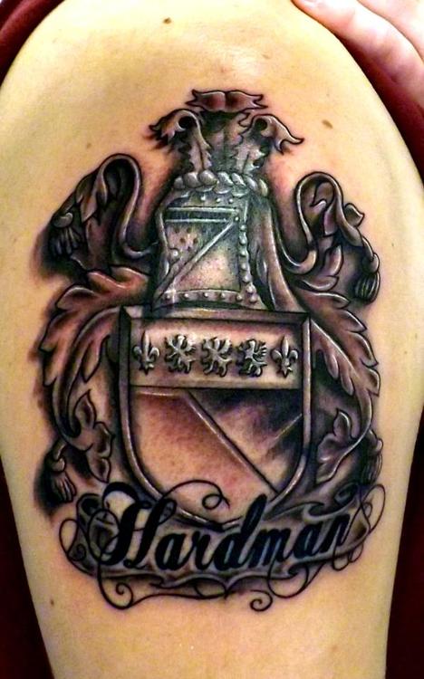 My first tattoo Its of my family crest  rtattoo