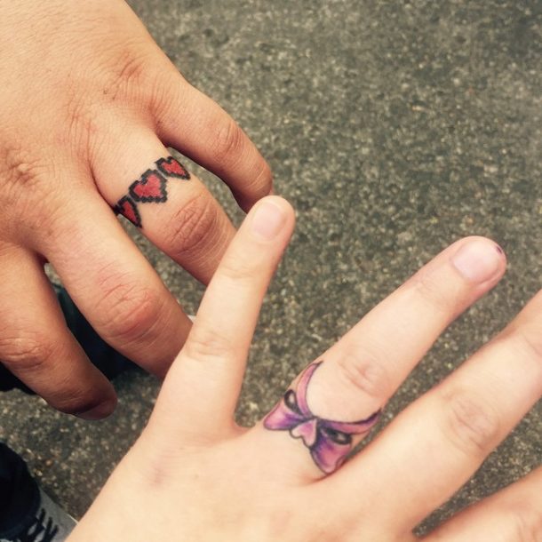 44 Wedding Ring Tattoos With Diversifying and Creative