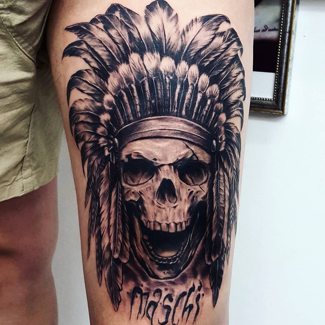 37 Indian Skull Tattoos and Their Powerful Meanings - TattoosWin