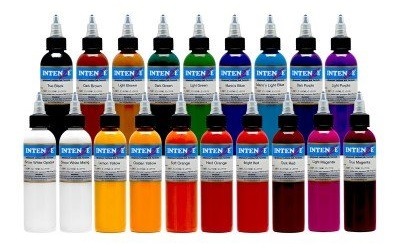 Intenze Variety of Colors Tattoo Ink Set