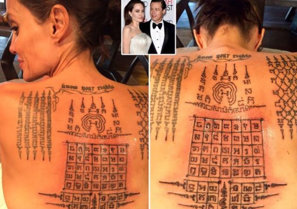 List of All Angelina Jolie Tattoos and Their Meanings Including New Ones   TattoosWin