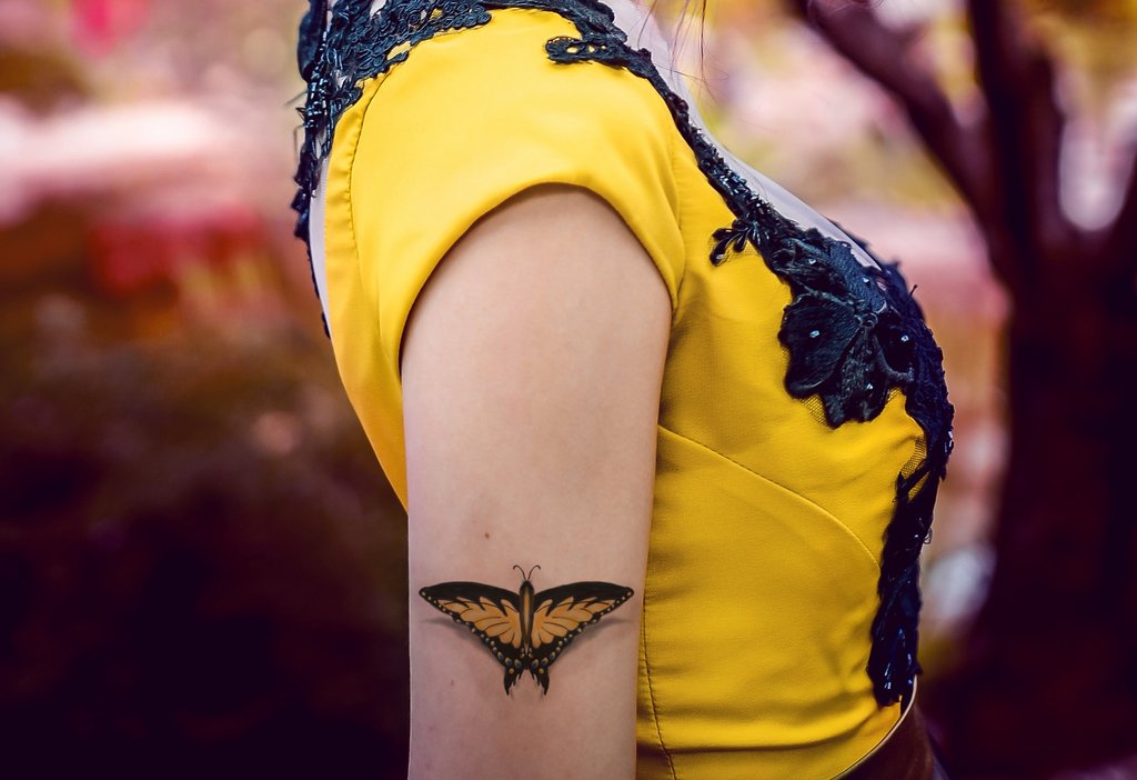 Colorful Butterfly Tattoo Desings