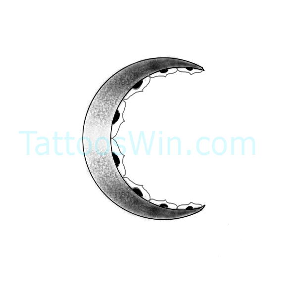 Crescent Moon Tattoo Designs