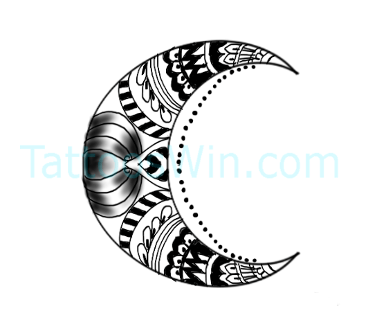 Original Crescent Moon Tattoo Designs