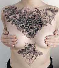 Honeycomb Tattoo For Womam