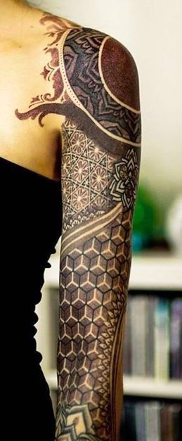 Honeycomb Tattoo For Woman