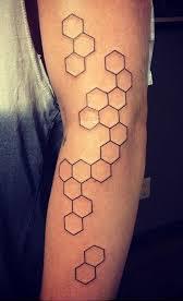 Honeycomb Tattoo On Forearm