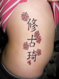 Japanese Kanji Tattoo On Side