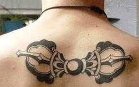 Vajra Tattoo on Shoulder