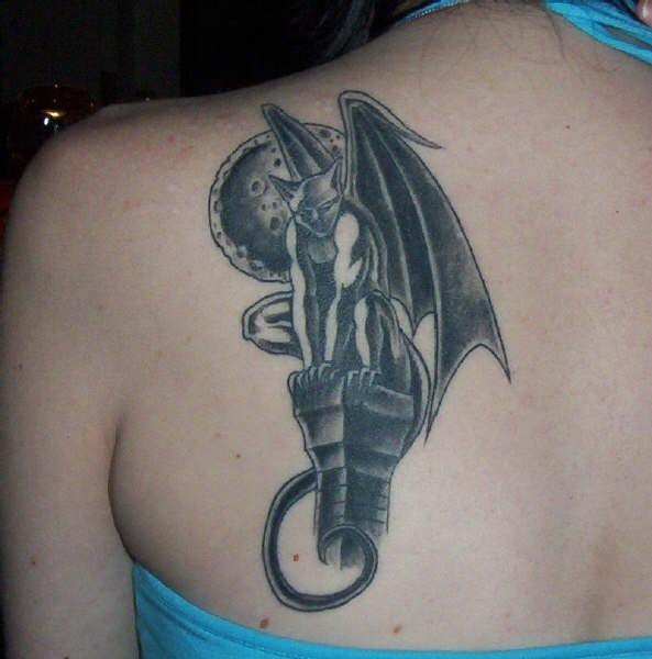 Gargoyle Tattoos For Girls at back