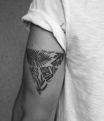Leaves Tattoo On Hand