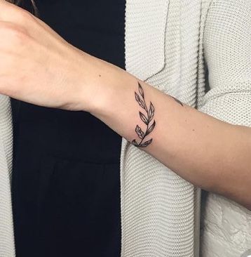 Vine Plant Tattoo On Wrist