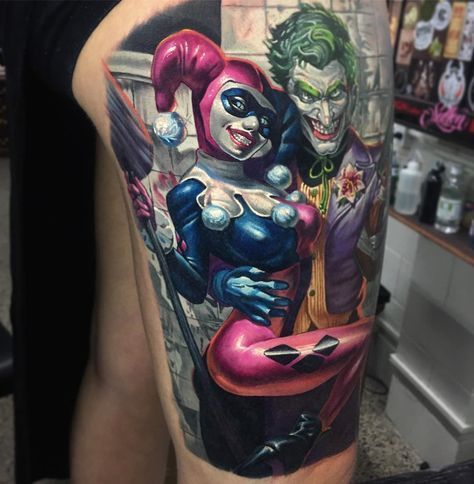 Joker Comic Tattoo for Men