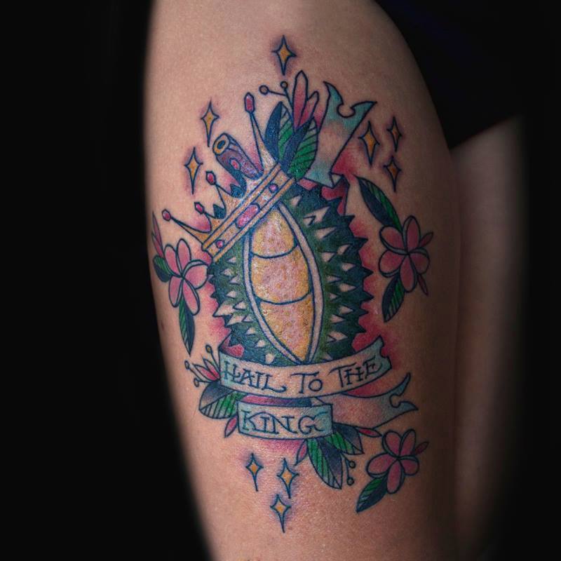 Durian Fruit Tattoo for a King