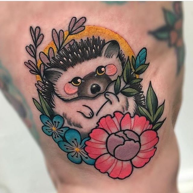 Hedgehog Tattoo for men