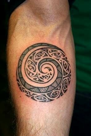 Koru Maori Tattoo On Hand