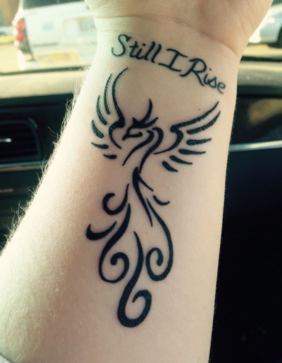 Phoenix Tattoo On Wrist.