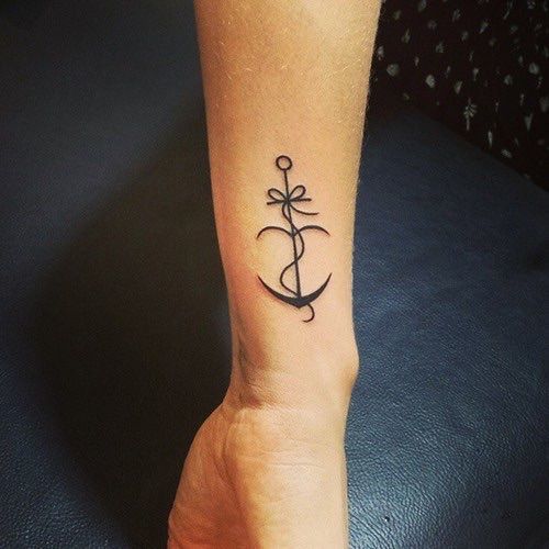 anchor Tattoo on hand