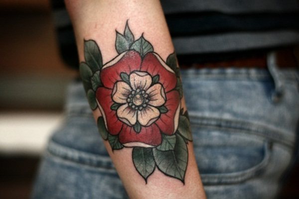 Rose Tattoo on forearm