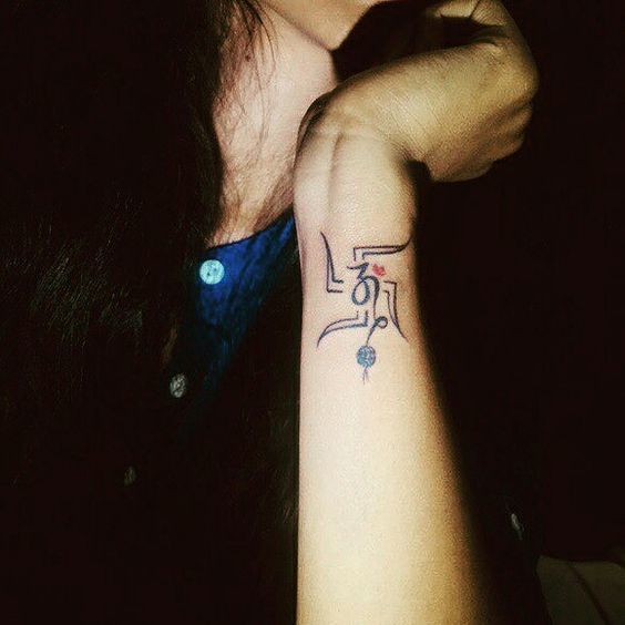 Swastik Tattoo for Women