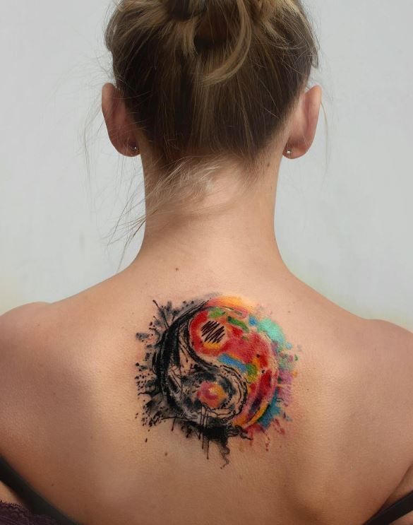 Circle Tattoo for Women at Back