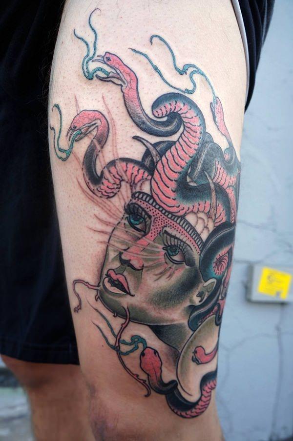 Medusa Tattoo on thai for men
