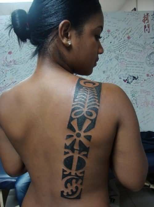 Adinkra Tattoo at back 