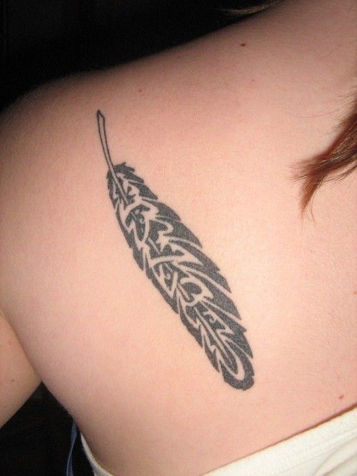 Celtic Feather Tattoo for Women