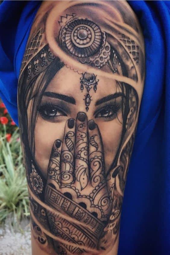 Amazing Gypsy Tattoo for men.