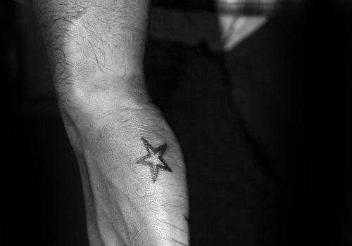Small Star Tattoo on hand